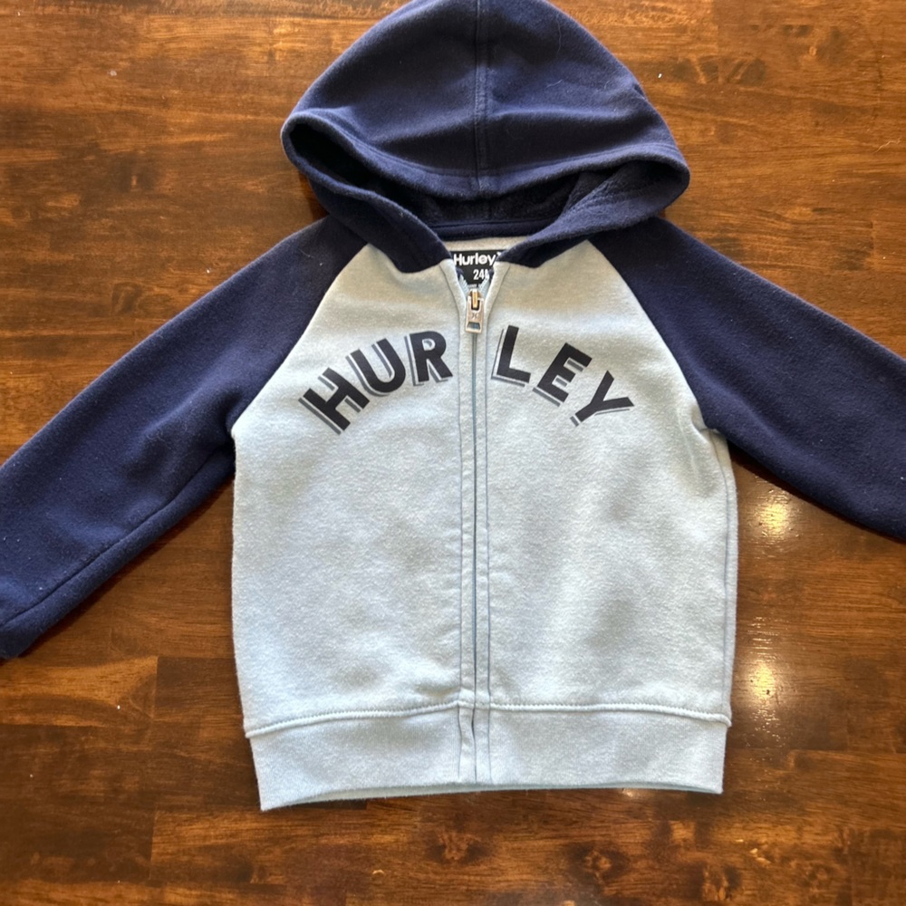 24 Month Hurley Zip Up Sweatshirt